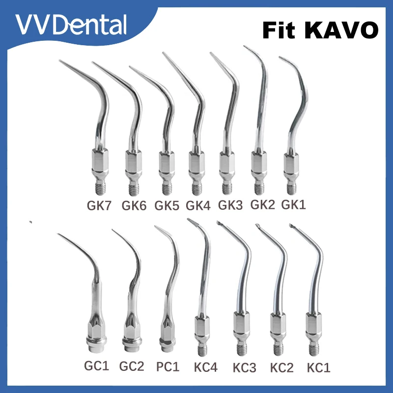 

1PCS Dental Ultrasound Scaler Tips Endodontics Periodontics Scaling Tip Fit for KAVO Ultrasonic Scaler Handpiece GK KC Series