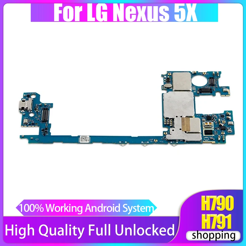 16GB 32GB Motherboard For LG Nexus 5X H790 H791 Motherboard Original Unlocked Mainboard Android OS Logic Board With Full Chips