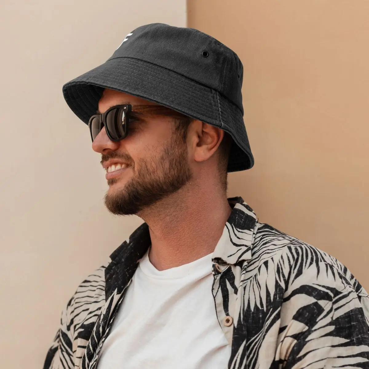 Bucket Hat para Homens e Mulheres, Pesca Cap, Sun Cap, Forward Áreas, 1