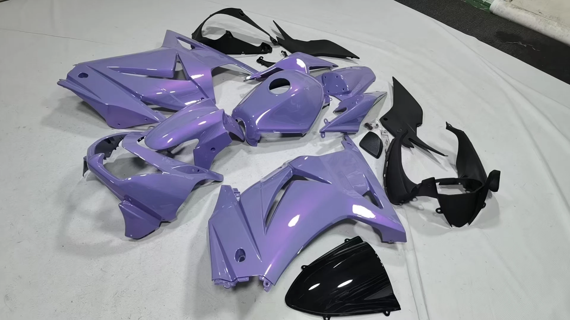 Motorcycle Fairing Kit Fit For Ninja 250R EX250 Ninja250 2008 2009 2010 2011 2012 Bodywork Set High Quality Abs Injection purple