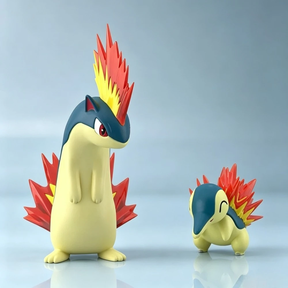 Anime Pokémon Figur Skala Weltweite Typhlosion-Gruppe Actionfiguren PVC-Statue Desktop-Sammlermodell Spielzeug Geschenke 2,5-9,5cm – Detail 3