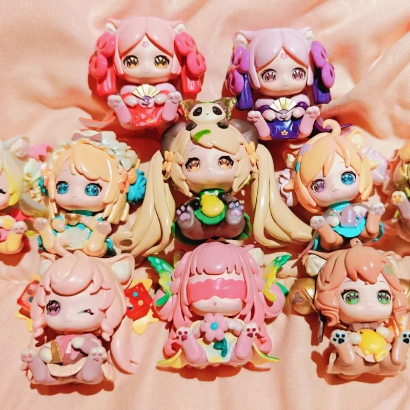 

Genuine MONI Cat Cub Kitty Agency Blind Box Trendy Collectible Action Figure Ornament Gift Ornaments Collectible Trendy toys