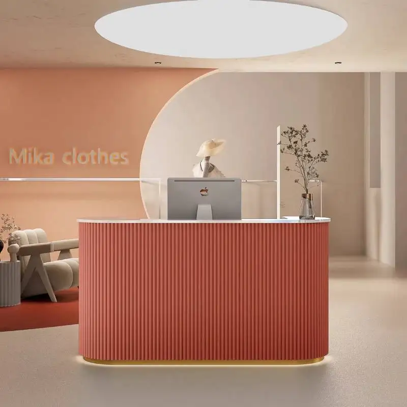 

Design Orange Reception Desks Vintage Drawers Corner Classic Reception Desks Modern White Wood Mostrador Recepcion Furniture