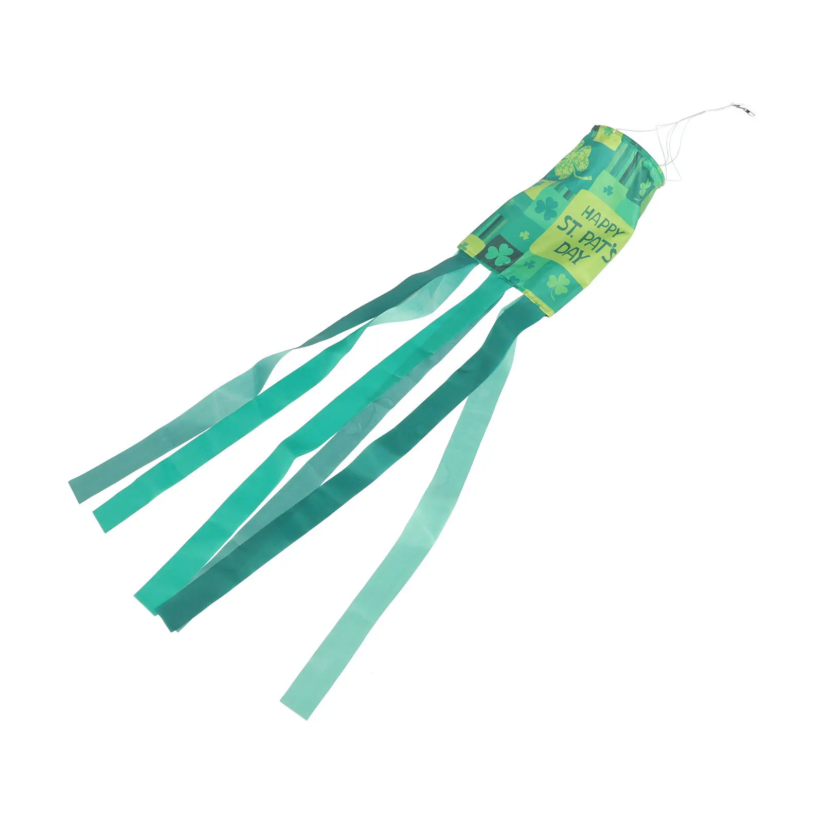 Bendera Windsock Hari St Patrick Premium Tahan Lama untuk Luar Ruangan, Bendera Gantung Meriah untuk Dekorasi Taman, Halaman, dan Beranda
