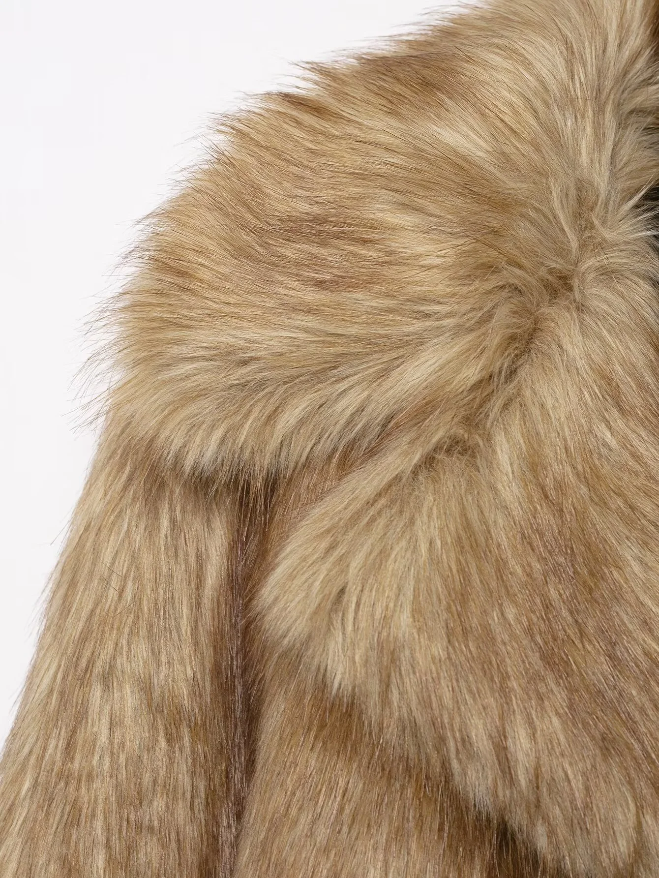 2025 الخريف الشتاء ملابس النساء موضة قصيرة فو الفراء سترة دعوى طوق معطف الفرو وهمية طويلة الأكمام معطف الفرو الاصطناعي