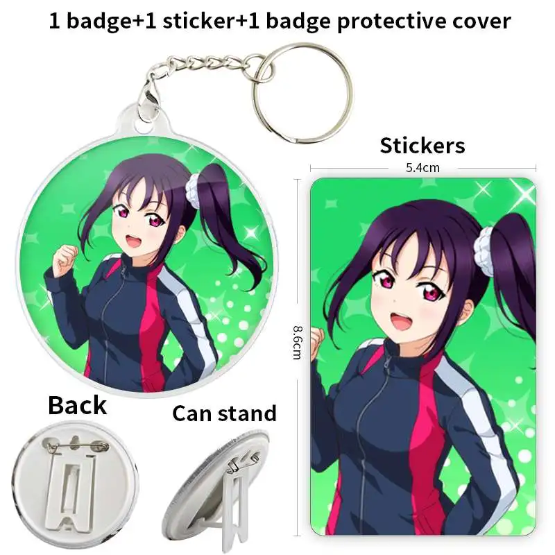 Мягкая брошь Kazuno с аниме персонажами из аниме «Игра Сара Леа», значок с якорем, периферийные булавки, аксессуары, металлический милый любимый аксессуар для одежды Мягкая брошь Kazuno с аниме персонажами из аниме «Игра Сара Леа», значок с якорем, периферийные булавки, аксессуары, металлический милый любимый аксессуар для одежды