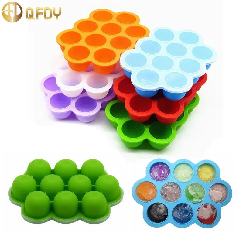 

Silicone Baby Food Freezer Tray Homemade Baby Food with Clip-on Lid Perfect Storage Container for Vegetable & Fruit Purees