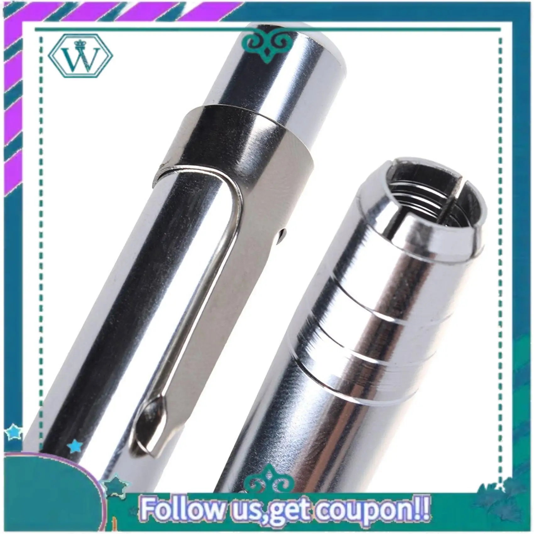 A75Q-4 pezzi Porta gesso in lega di alluminio argento