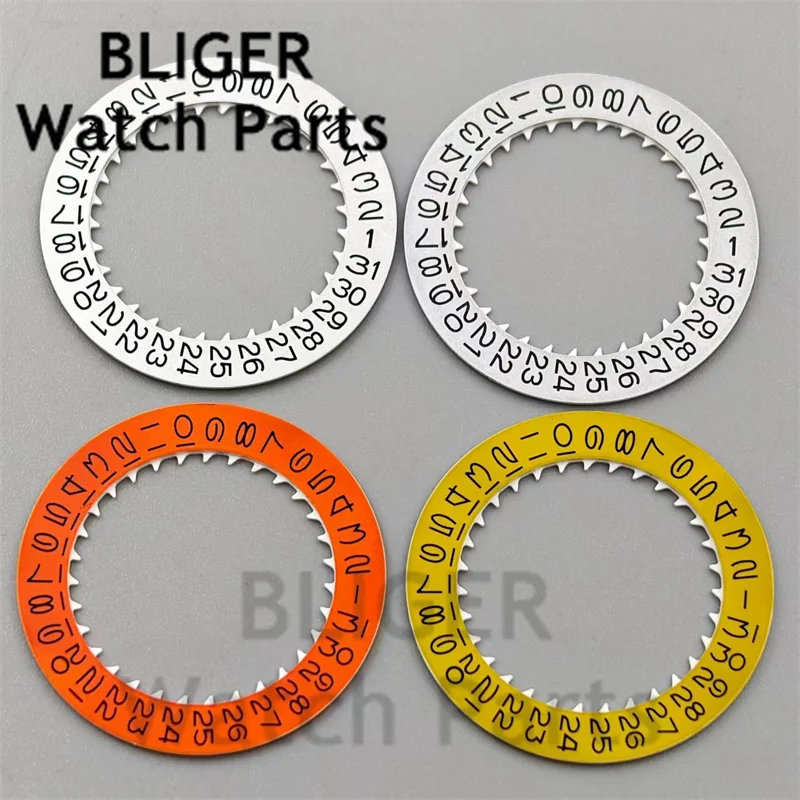 Watch Movement Parts Calendar Disc Black White Red Yellow Date Wheel Fit NH34 NH35 Movement Modified Repair ToolS 3.0/3.8 Crown