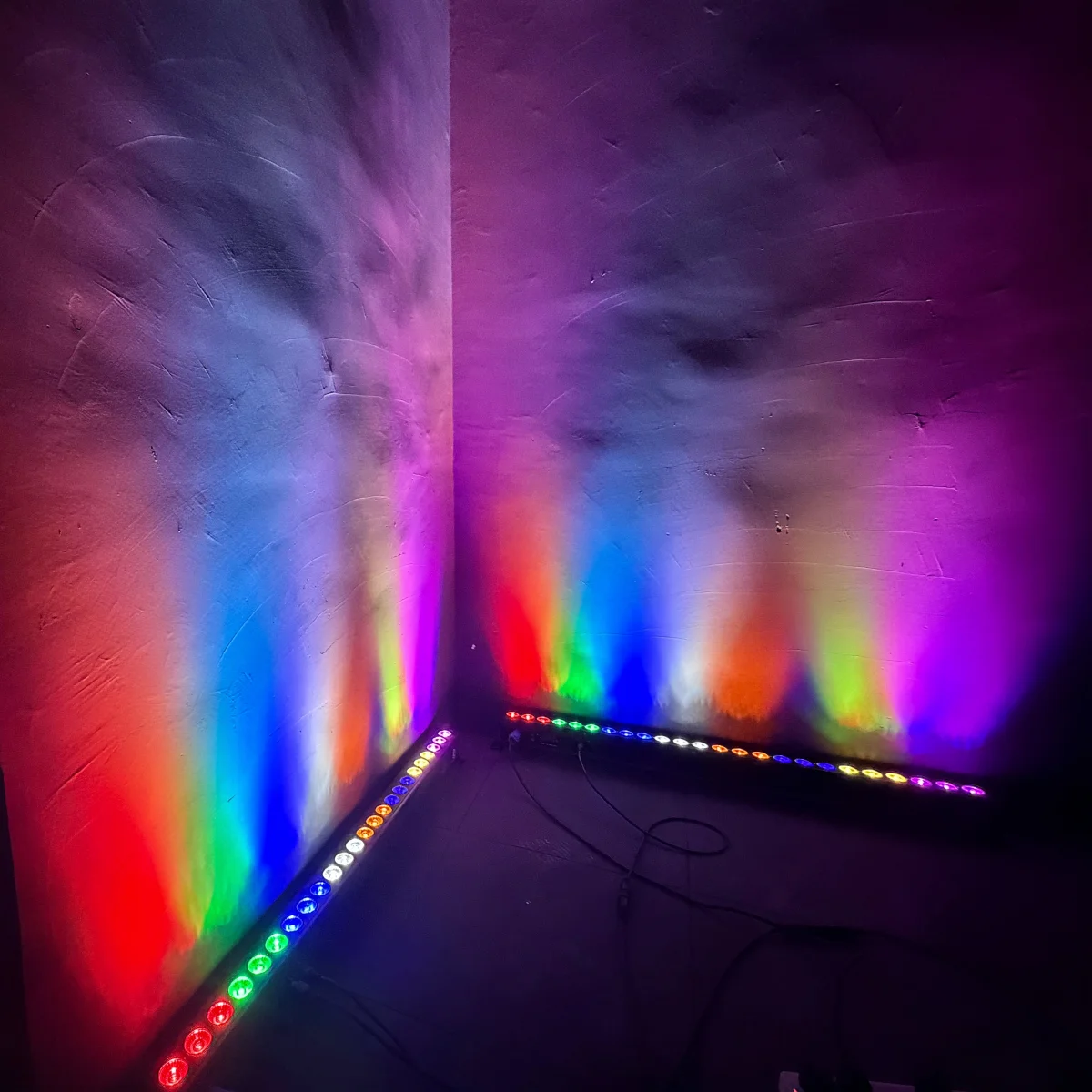 24PCS 120W LED Bar Wall Wash Lights RGBW UV 6in1 Stage Lights Effect  DJ Strobe