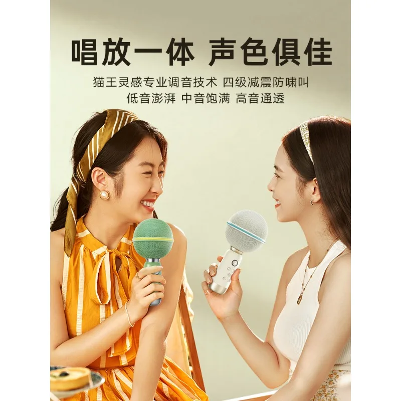 Audio Asteroid Microphone Wireless Bluetooth Microphone Singing Karaoke Integrated Home KTV Birthday Gift