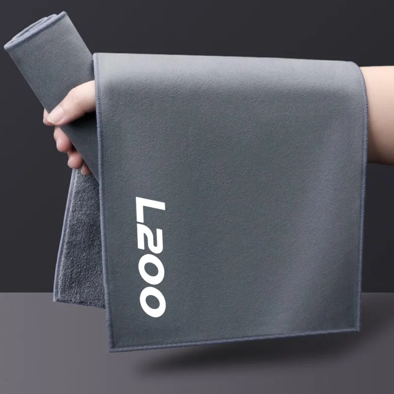 

Microfiber Cleaning Towel Thicken Soft Drying Cloth Car Body Washing Towels for Mitsubishi L200 2011-2019 Car Accessories