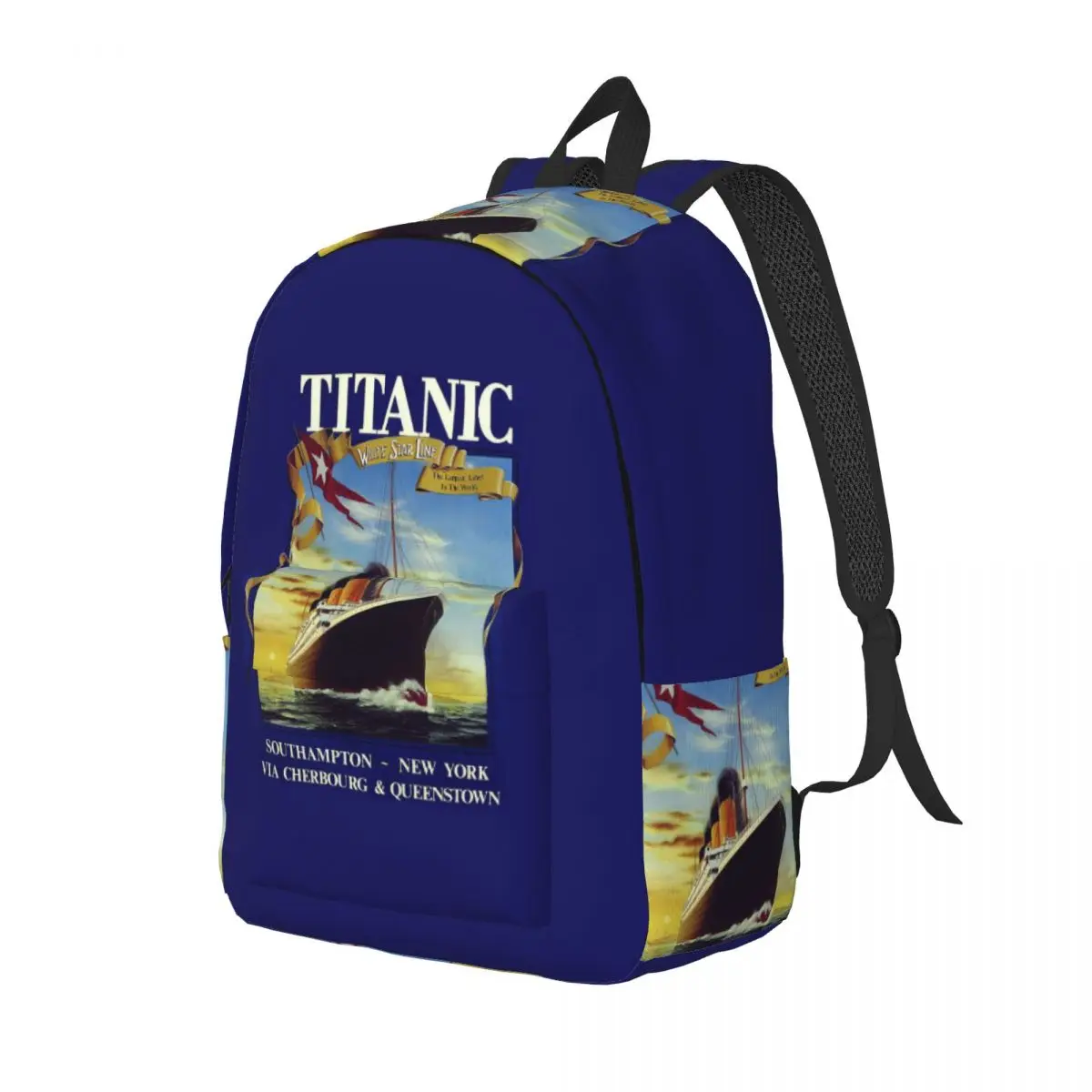 

Lavoie Titanic Backpack Daypack Large Capacity Children BookBag School Bag Shoulder Bags for Boys Girls