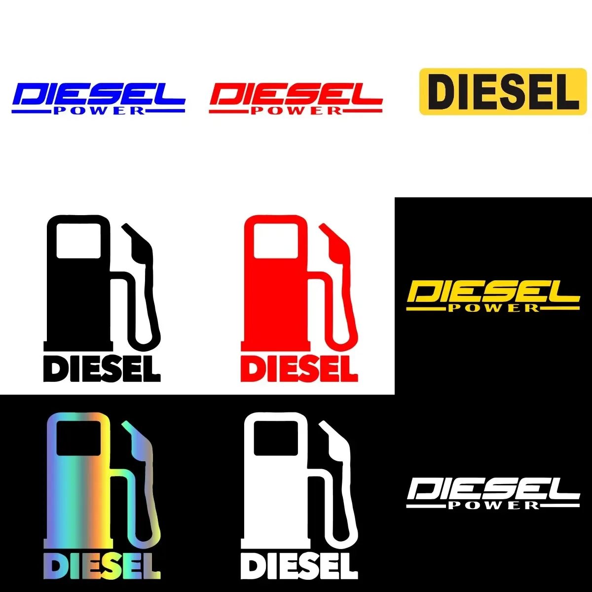 

Creative Diesel Fuel Only Warning PVC Stickers Accessories for Decorate Wall Off-road Truck Van Car Helmet Camper Bumper Decad