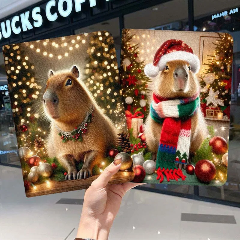 

Christmas Capybara Cartoon For Honor Pad Tab Magic GT GT2 6 X8 V7 V8 X9 8 9 13 X8a X9a Pro 10 12.1 12.5 Inch Tablet Case