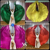 Alas de actuación de danza del vientre para adultos, accesorios de baile multicolores de 360 grados, ala para bailarina, accesorios de Carnaval