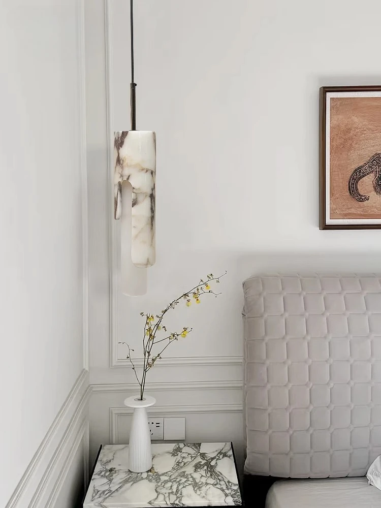 شريط إضاءة معلق للمطاعم الحديثة، مصباح معلق بجانب السرير من الرخام البلغاري لغرفة المعيشة وغرفة النوم الرئيسية