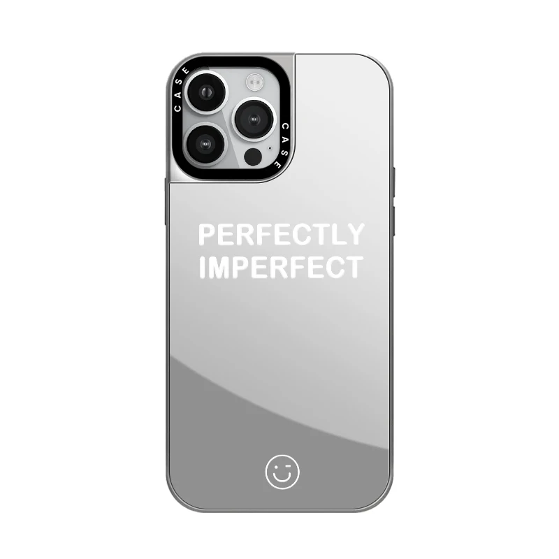 Simple English Letters Perfect Acrylic Or Mirror Phone Case With MagSafe for iPhone 16 12 14 13 15 Pro Max Plus Case