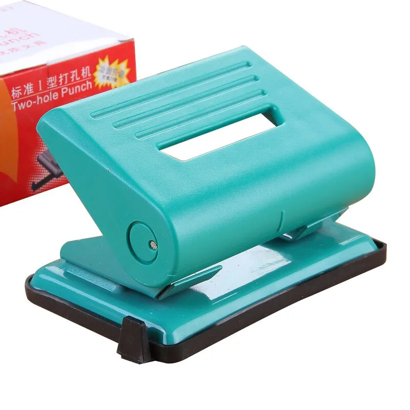 837 paper puncher keypunch standard two hole punch office punch with scale troqueladora de papel