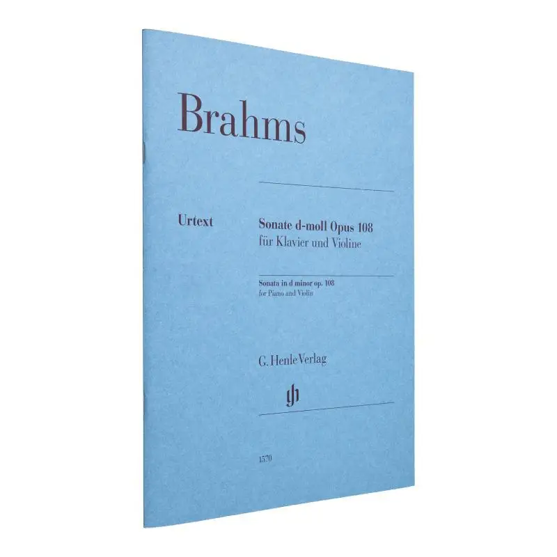 

HN1570 Brahms Скрипка Sonata Op 108, Wiechert Bernd G Henle Verlag 9790201815701, книга