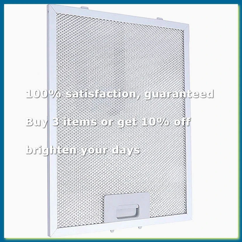320mmx260mmx9mm Range Hood Filter Cooker Hood Grease Filter Smoking Machine Grease Filter Filter Screen Metal Filter