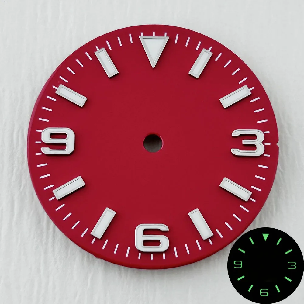 NH35 dial Custom logo watch dial luminous suitable for NH35 movement watch accessories repair tools