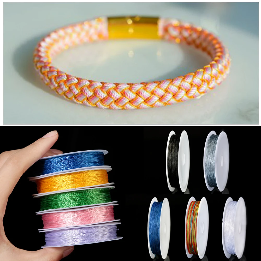 0.8/1.0mm Copper Wires Colorful DIY Beading Wire Cord Thread Jewelry Making Beading Wire Stretch Elastic Cord