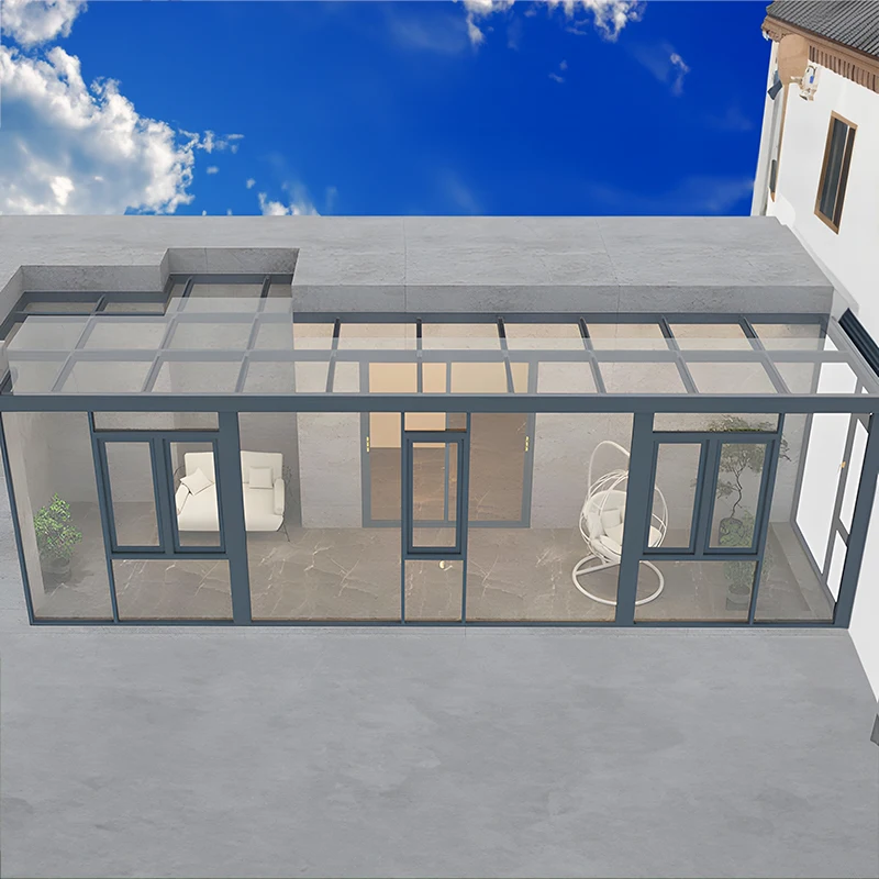 Prefabricated Aluminum framed Greenhouse Sunroom for Home Garden Outdoor Use sunroom