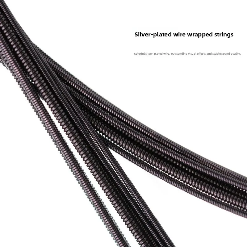 10 Buah Aksesori Gitar, Senar Orphee Warna Set Senar Gitar Klasik, Senar Nilon Tegangan Sedang dan Tinggi