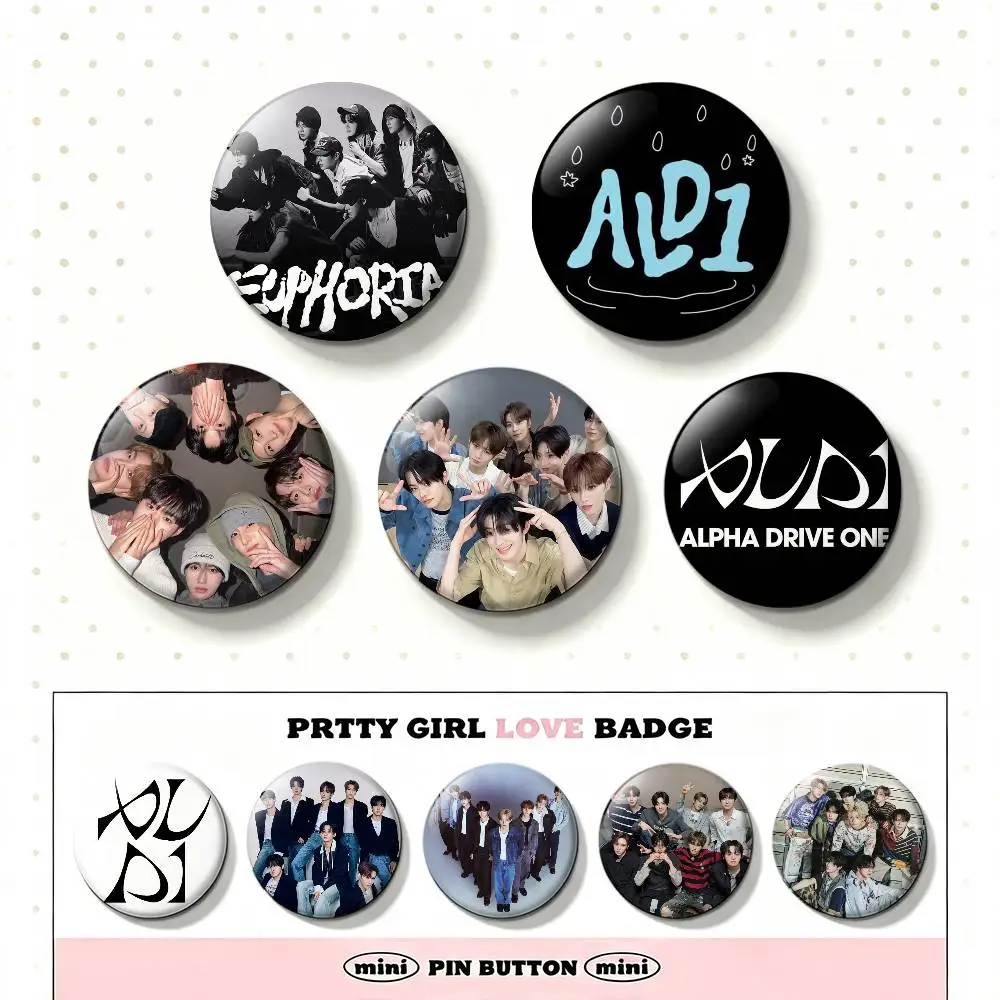 A-ALPHA D-DRIVE O-ONE ALD1 Badges 25 32 44 58 75 mm Round Fans Collect Friends Gifts Brooch Souvenir