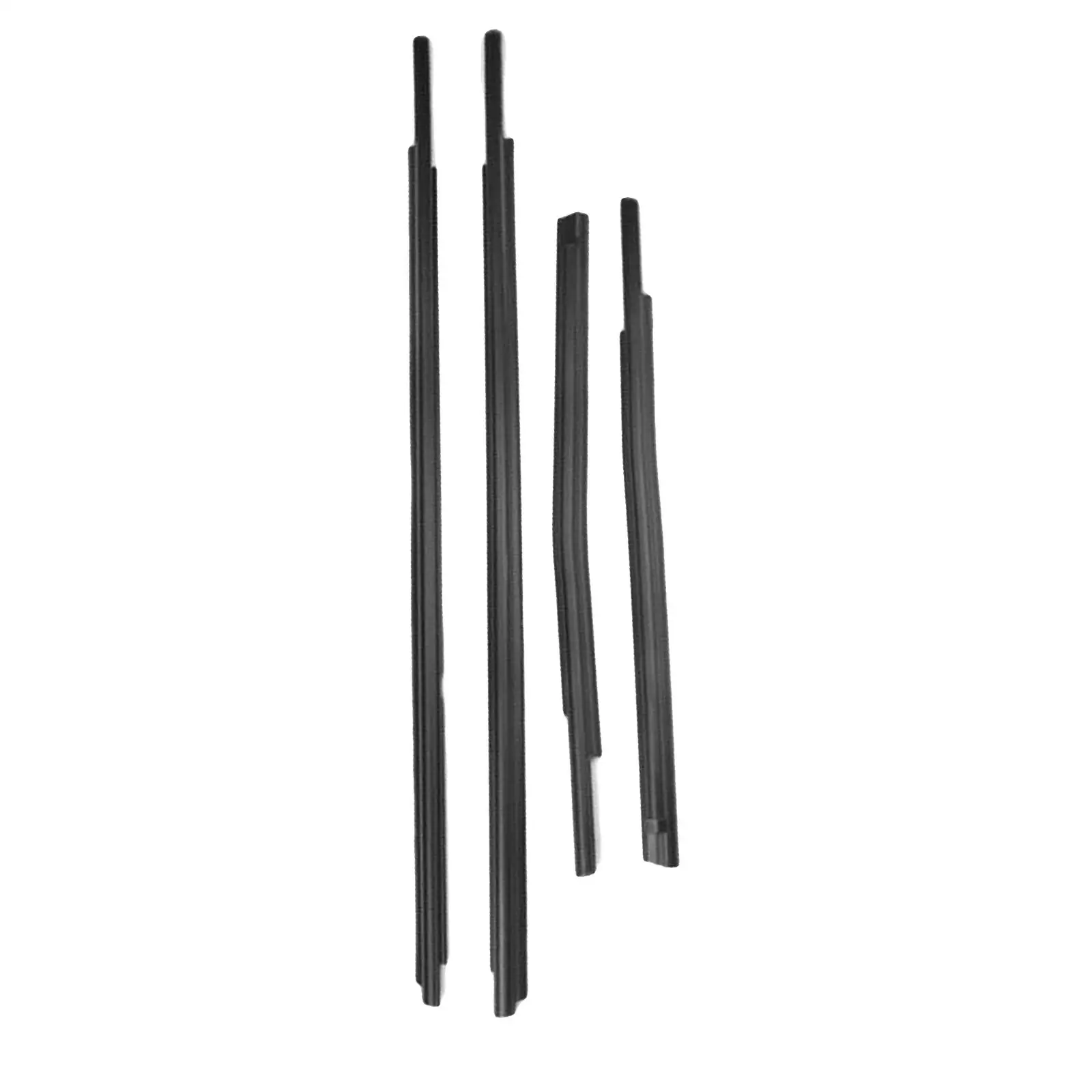 

4Pcs Window Moulding Weatherstrip Strip Door Dustproof Accessories Waterproof Replaces Fit for 07-20