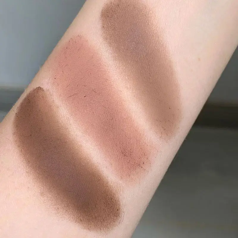 2024 Nowy dziewięciokolorowy sweter z dzianiny z guzikami Taca na cienie do powiek Perłowy matowy niski nasycenie Głęboki owsiany kolor ziemi