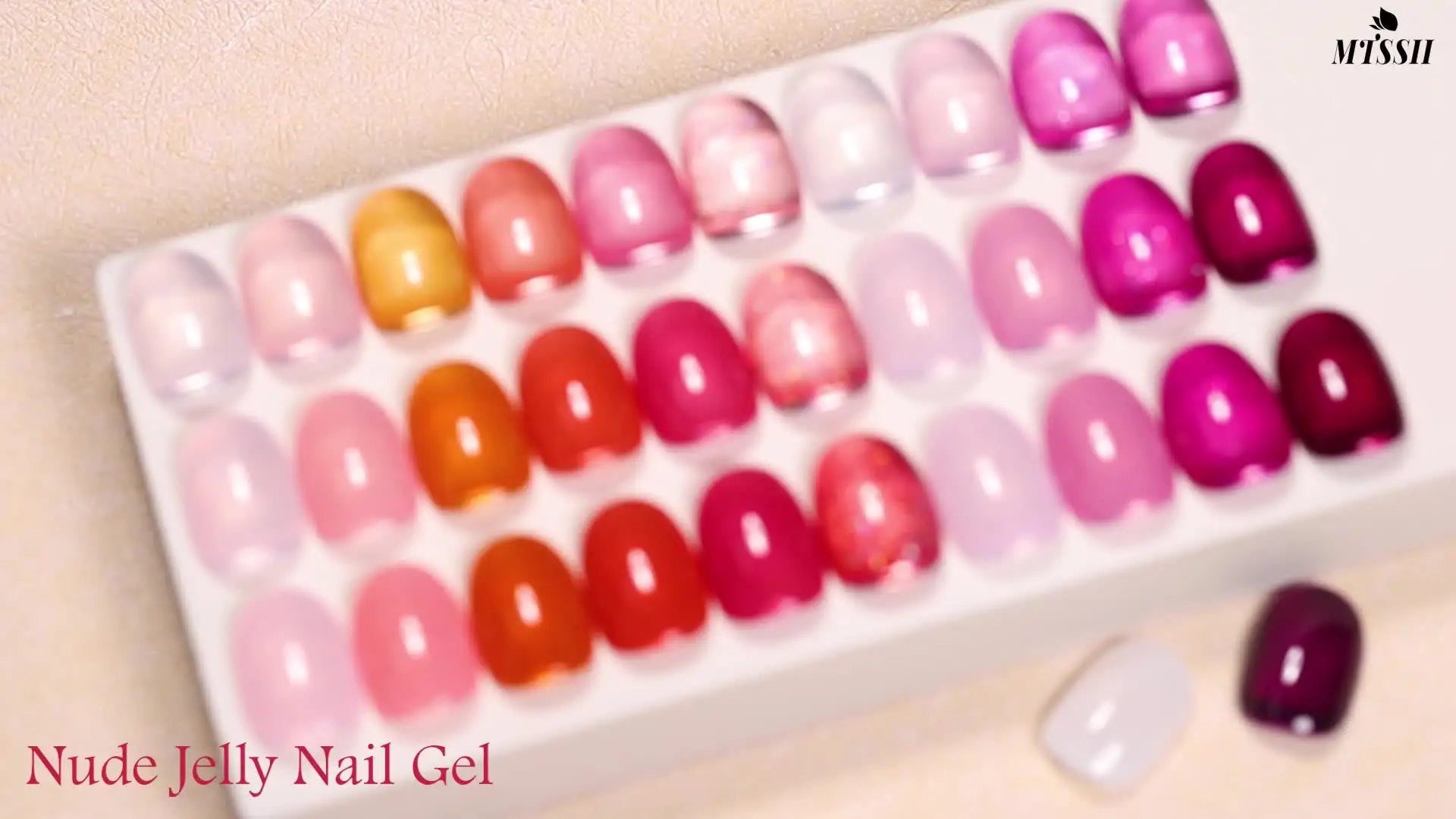 Juego de esmalte de uñas en Gel de gelatina desnuda, 8 Uds., con caja, Color translúcido, semipermanente, barniz de Gel UV LED, suministros de manicura