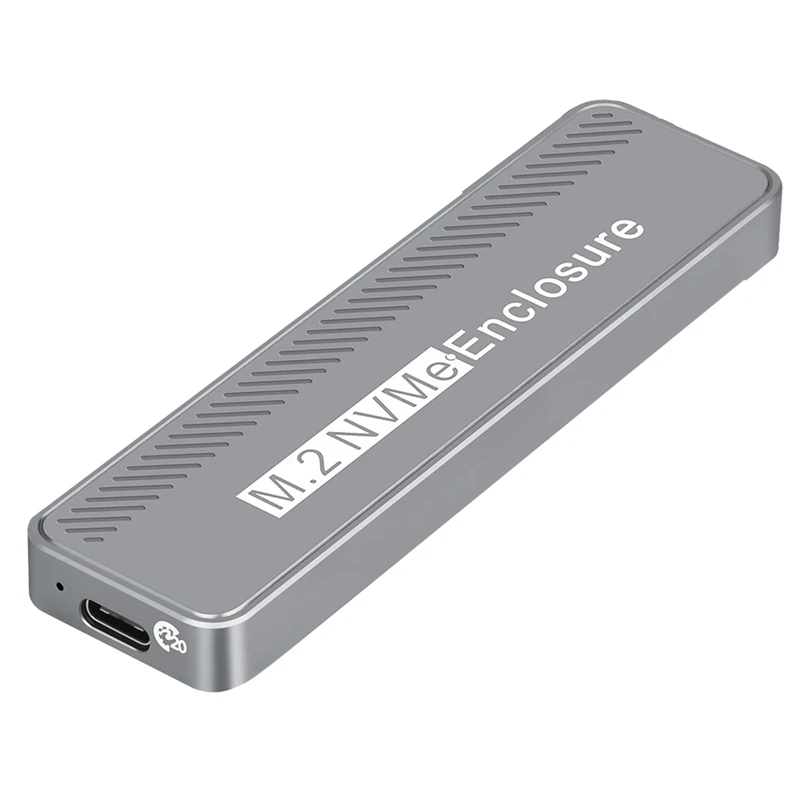 M.2 Nvme HDD Enclosure Aluminum Alloy Multi-Functional USB3.2 Gen2x2 20Gbps High Speed Transfer HDD Enclosure