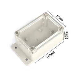 100x68x50mm Waterproof Plastic Transparent Cover Enclosure Electronic Instrument Housing Case Electrical Project Outdoor Boxes