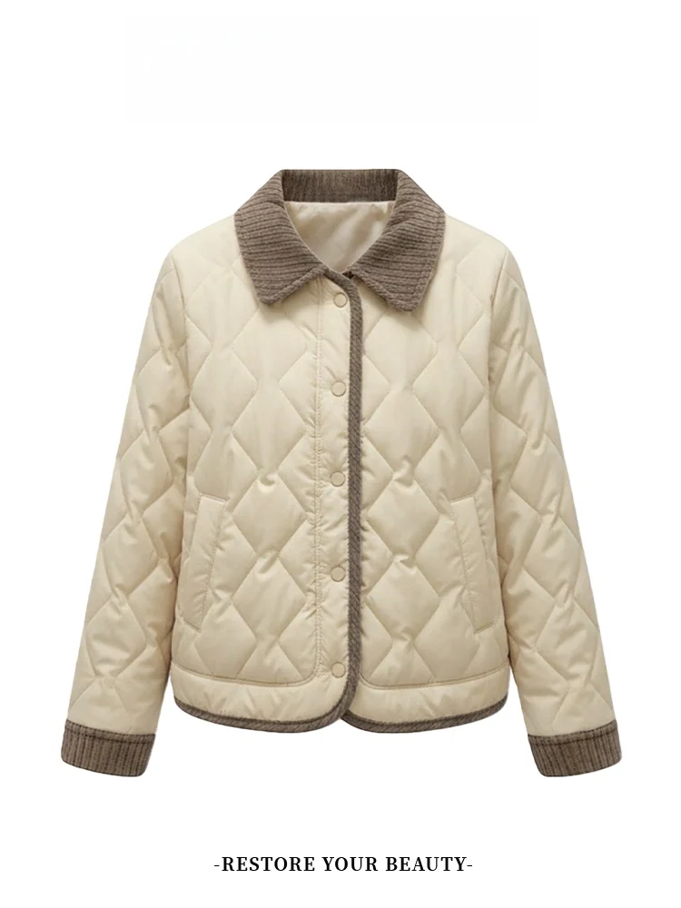 

Women's Fluffy Fce Lined Loose Fit ort Coat Collar Thiened Winter Outerwear Sli Slimming Top for Daily Wear