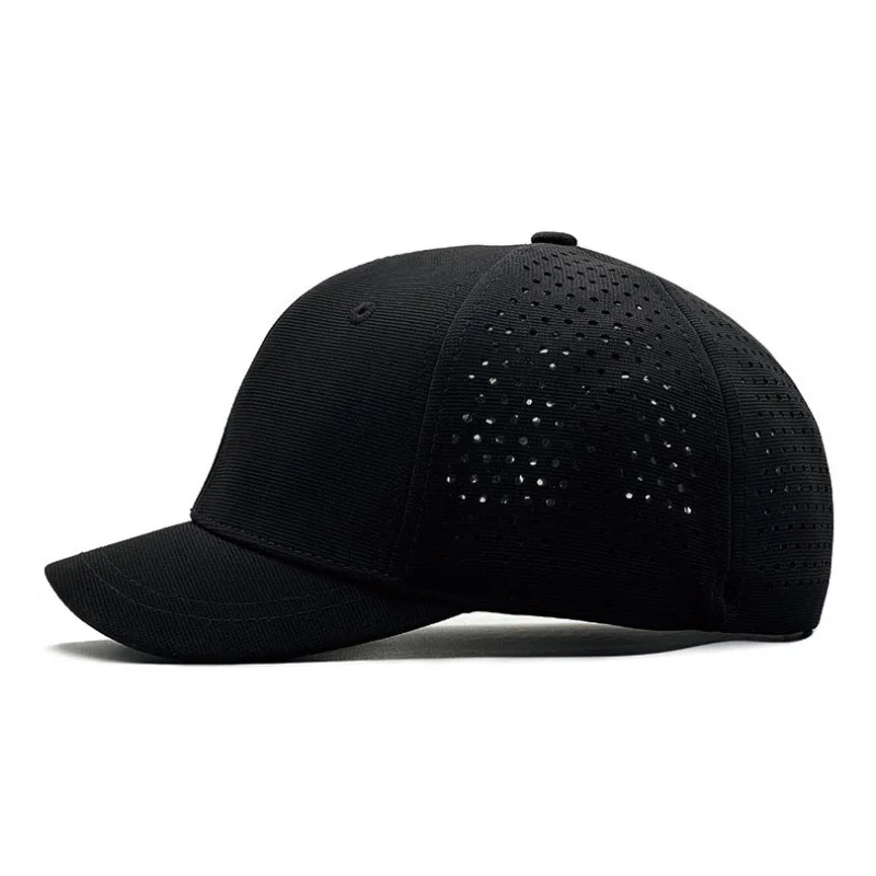 KCZAKA 5cm Czapki z krótkim rondem dla mężczyzn Casual Back Closed Fitted Caps Hard Top Blank Short Bill Baseball Cap Sports Umpire Hats