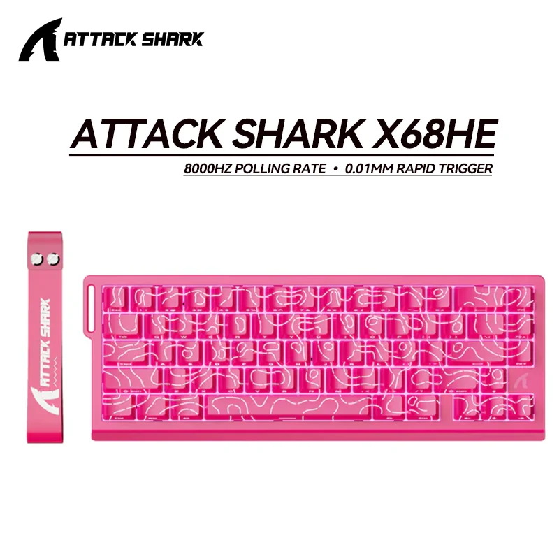 ATTACK SHARK X68HE/X68MAXHE/R68HE Wired 8KHz Magnetic Keyboard