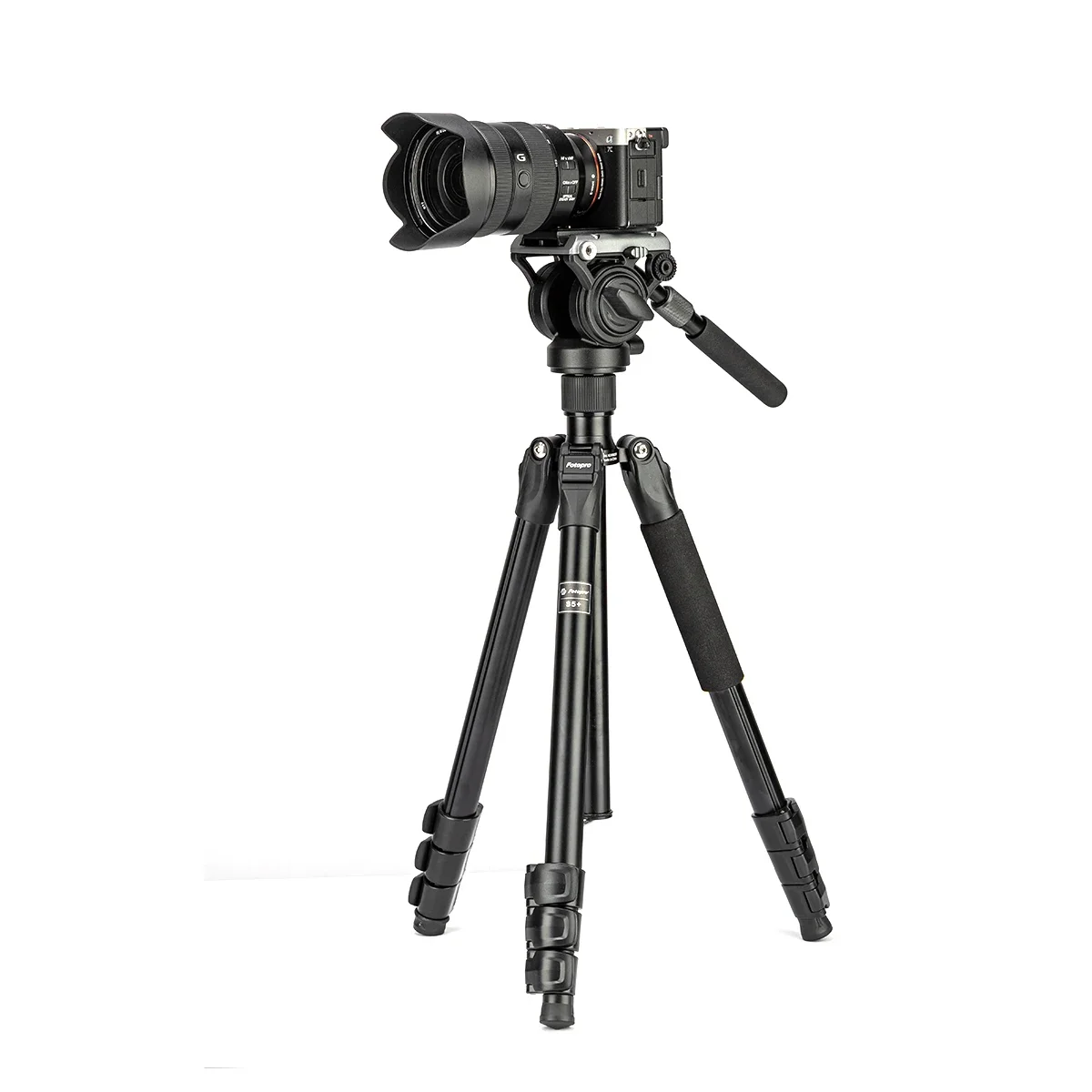 Heavy Duty Video Tripod Portable Stable Professional Camera Tripod 1/4 Extension Hole Fluid Head Camera Tripod