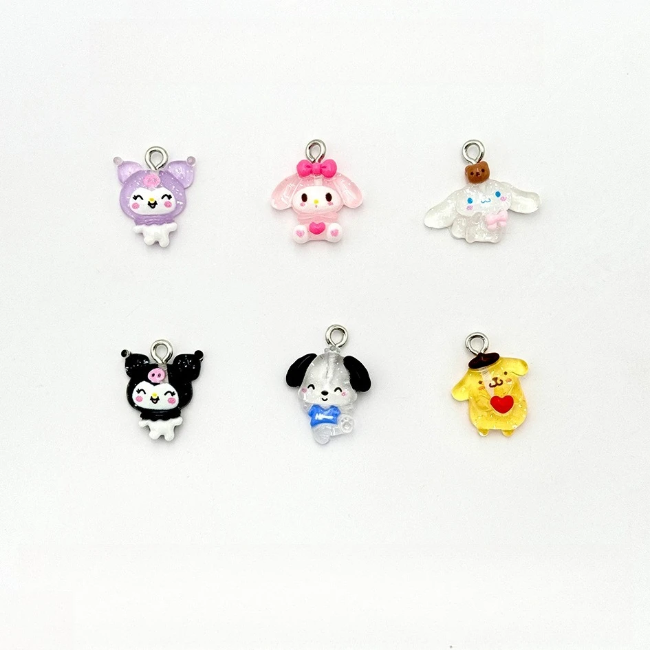 

Miniso's cute Sanrio cartoon resin accessories DIY necklace bracelet earring keychain hanging accessories