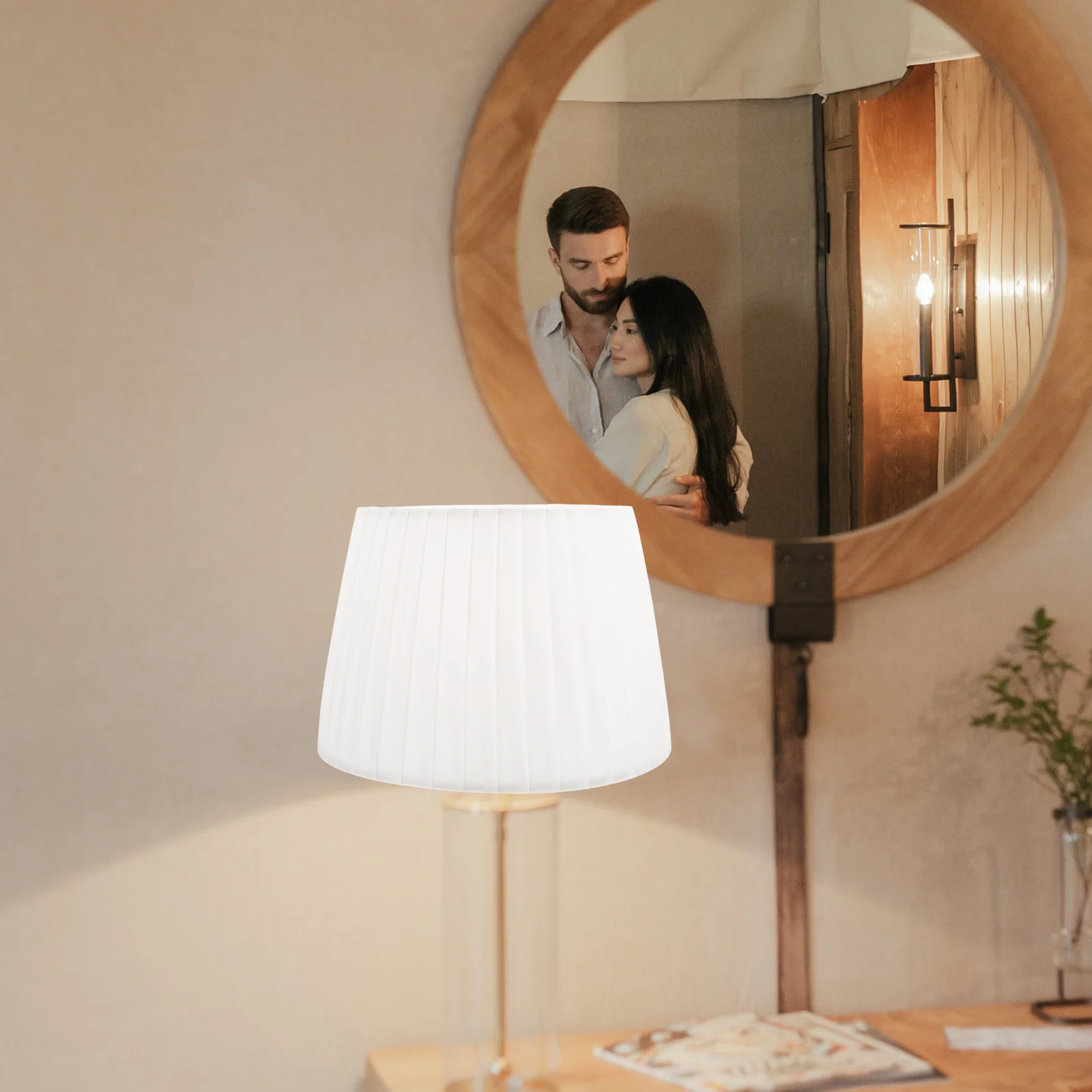 

1pcs Small Table Lamp Shade Fabric Light Cover For Desk Lamp Bedroom Living Room Replacement Lampshade Indoor Lighting Accessory