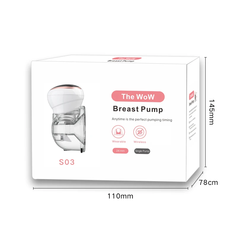 Practical Hot Sale Double Wireless Electric Breast Pump Wearable Hands Free Electric Breast Pump Free Hand Double Pumping