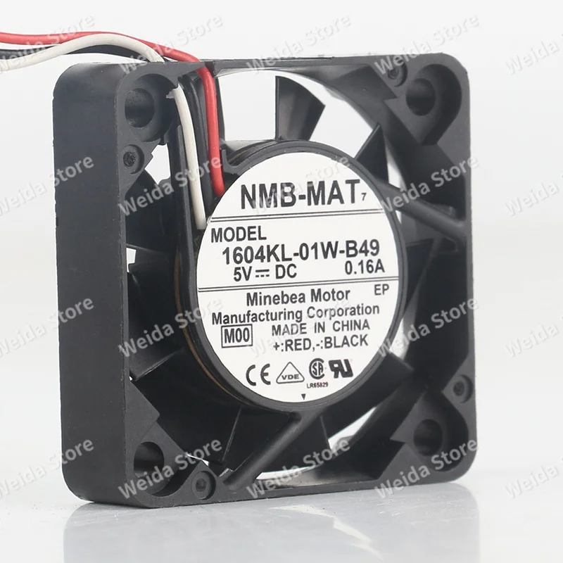 cooling fan NMB DC 5V 0.16A AC EC 4010 40X40X10MM 4CM double ball bearing video recorder 1604KL-01W-B49