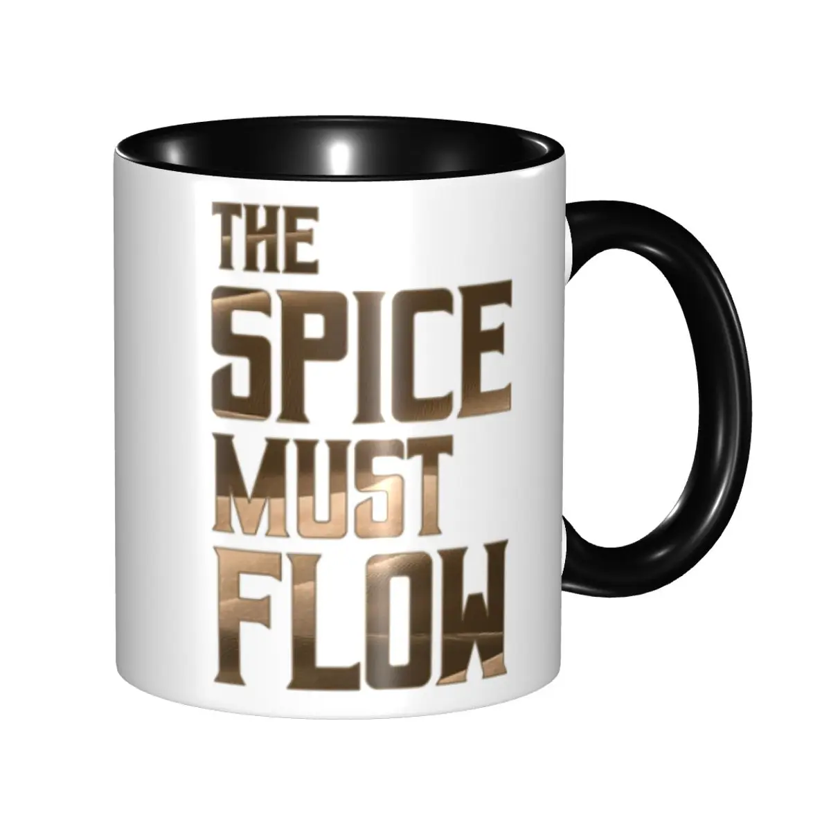 

Dune - The Spice Must Flow (Dark) - Mug Funny Ceramic Coffee Cups Tea Mugs Milk Cup Drinkware Gifts for Woman Man