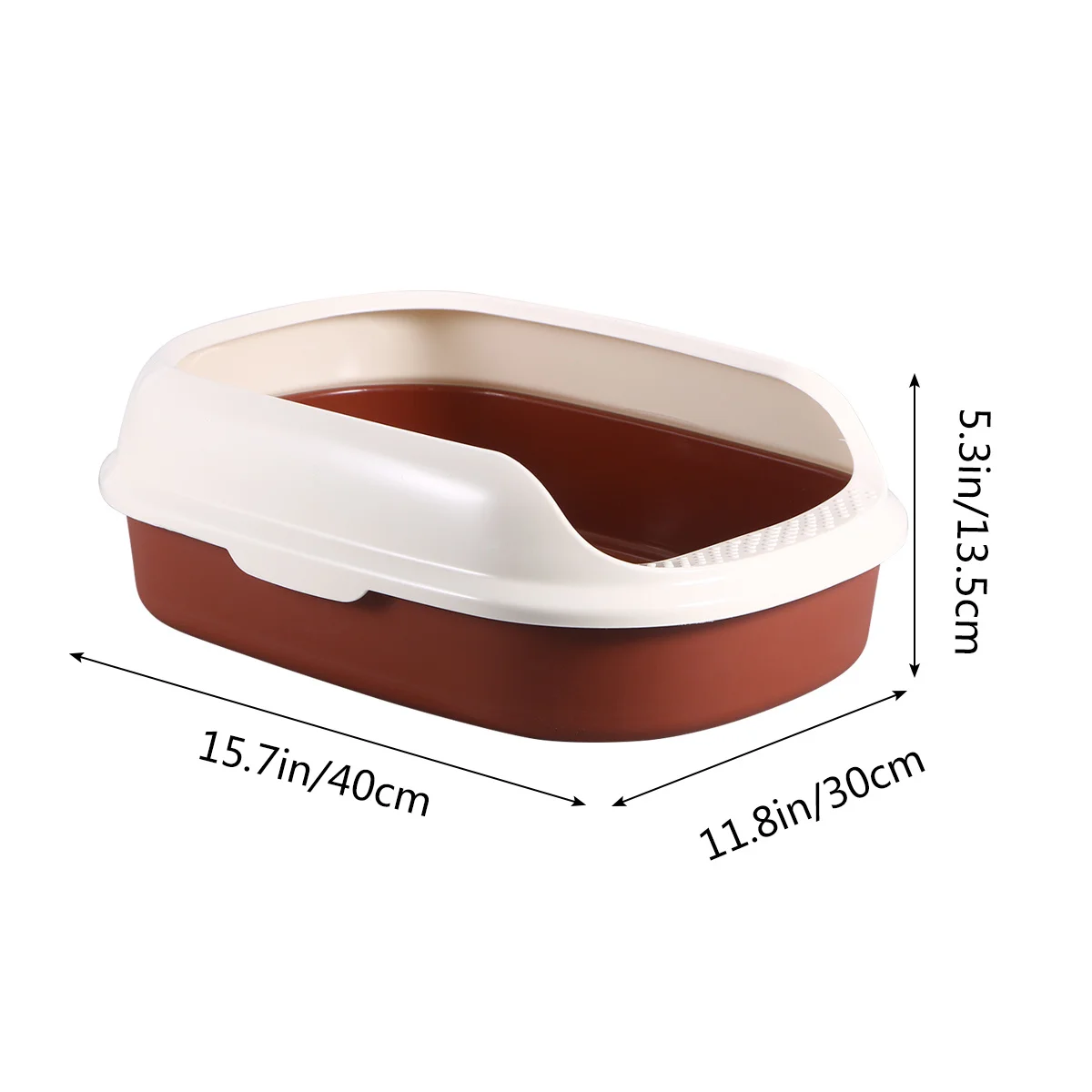 Double Layer Semi-Enclosed Cat Litter Box Size Strong Durable Anti-Splashing Easy Clean Self-Cleaning Cat Toilet