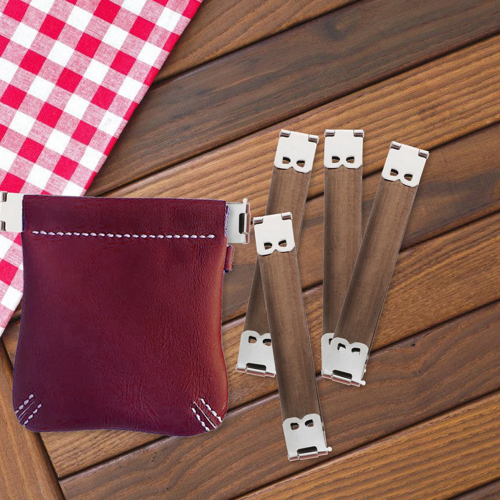 

100Pcs Metal Snap Frame 10Cm for Handbag DIY Quality Frames Replacement Spring Clip Sewing Craft Purse Clasp Bag