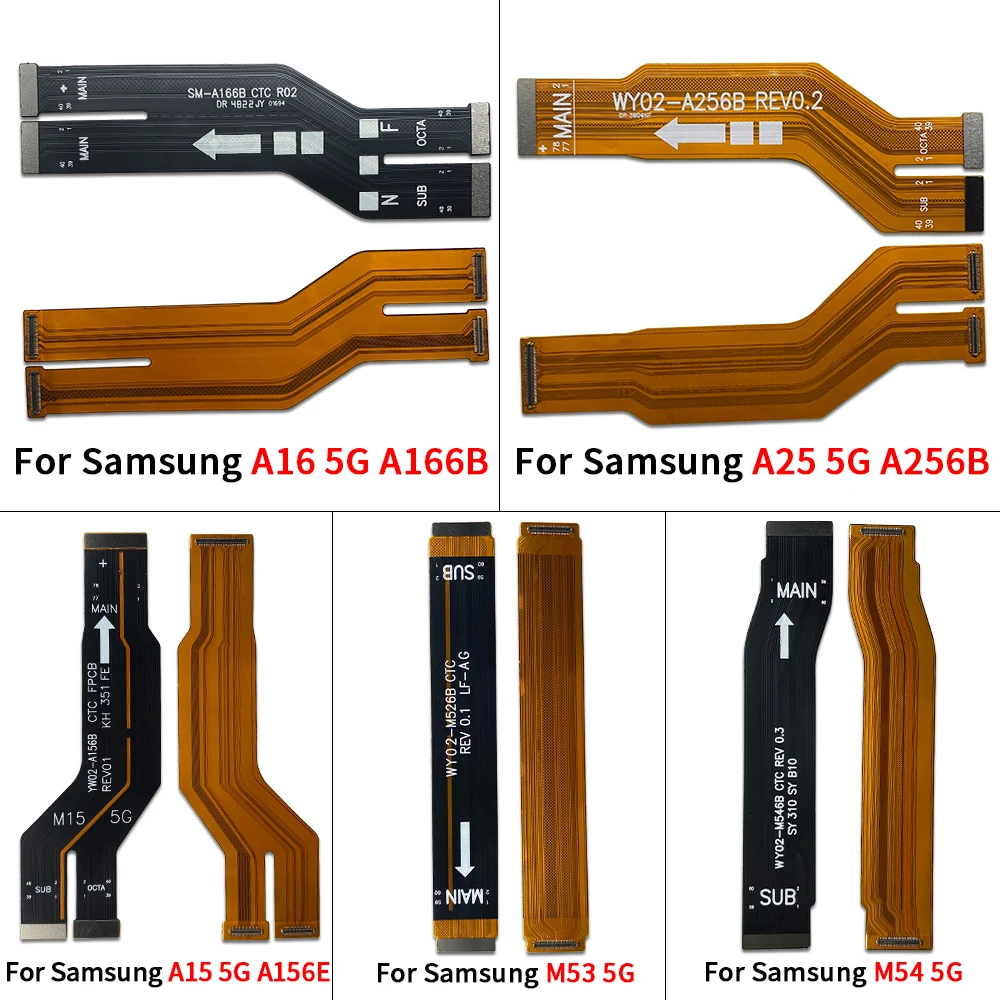 

Новый для Samsung A15 4G A16 5G A35 A55 A36 A56 A9 A2018 A920, разъем для материнской платы FPC, разъем для основной платы, гибкий кабель, часть