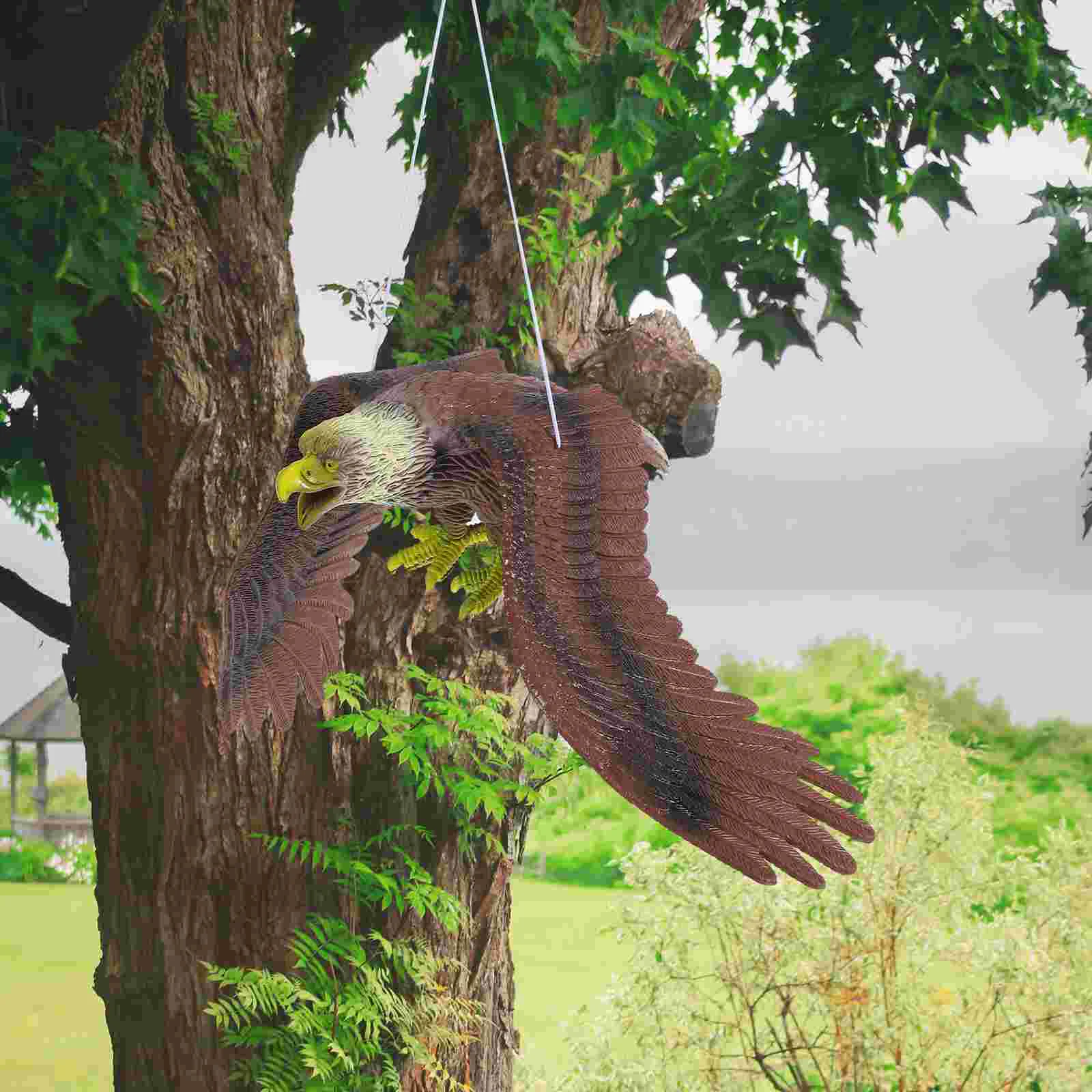 Hanging Bird Plastic Eagle Ornament Outdoor Eagle Decor Hanging Bird eagle decoys to eagle to frighten birds