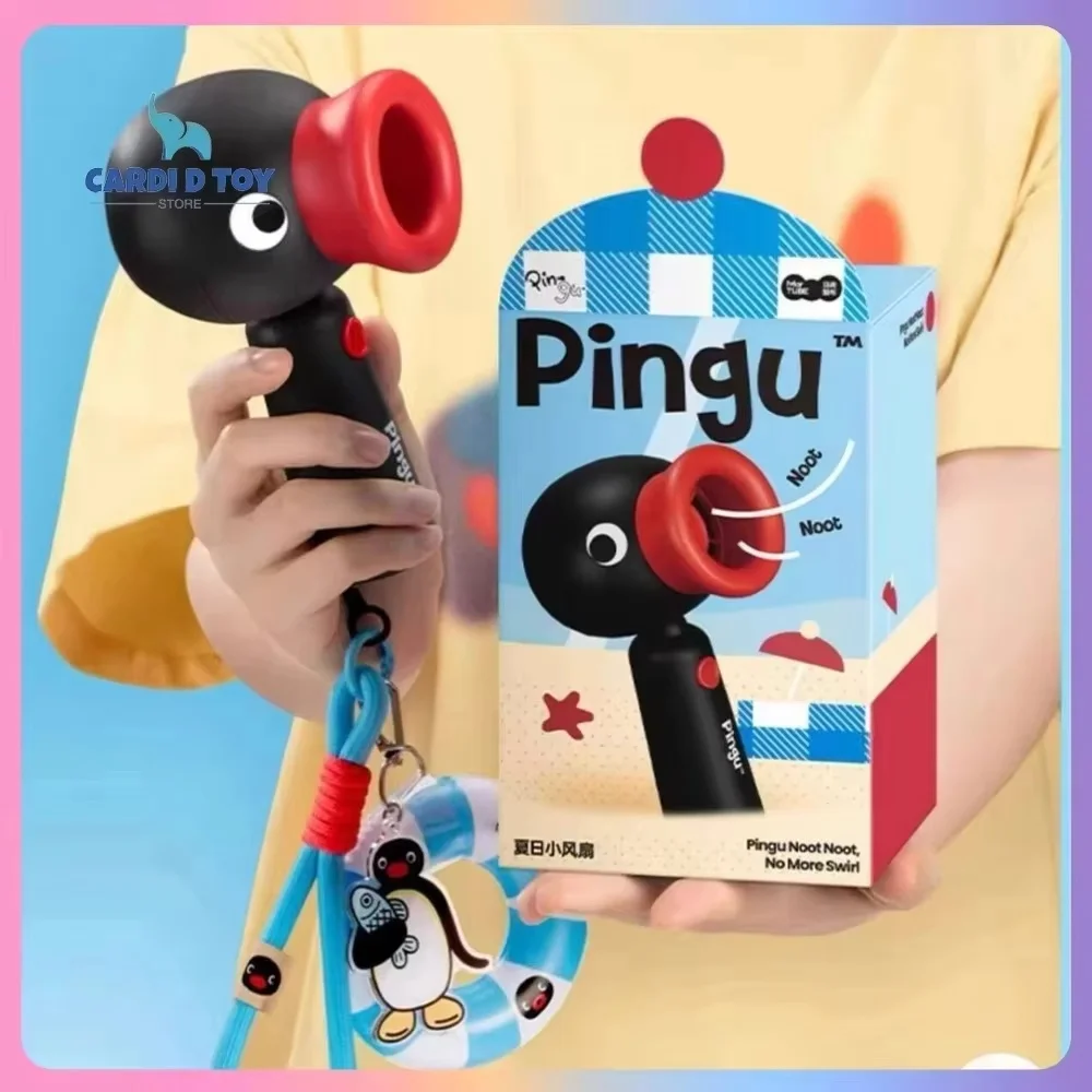 

Новый оригинальный вентилятор Pingu, перезаряжаемый вентилятор Pingu, летний мини-вентилятор, портативный вентилятор, трехскоростной ветровой рюкзак, орнамент, индивидуальный подарок
