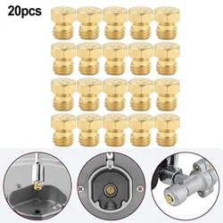 20Pcs Range Stove Oven Orifice Conversion Kit, LP Propane Natural Gas Burner Jet Nozzle M6x0.75mm Thread Gas Spray Tip 0.5mm